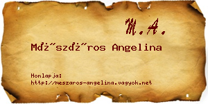 Mészáros Angelina névjegykártya
